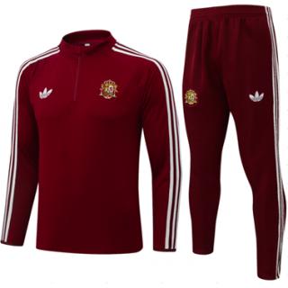 Chándal España 2026 (Half Zip) - Rojo Oscuro